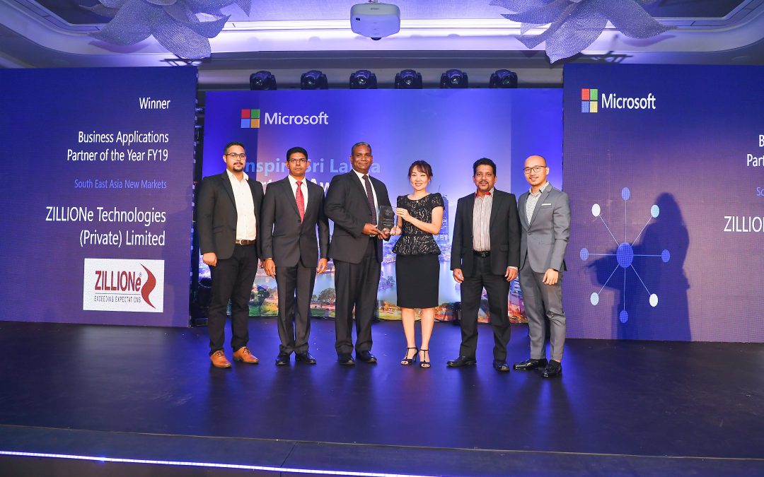 ZILLIONe awarded the Microsoft Business Applications Partner 2019
